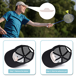 40 шт. нетканые подушечки для защиты шеи от пота AJEW-CA0003-15