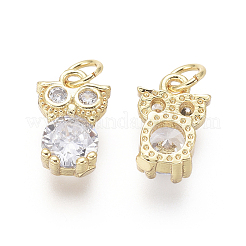 Латунь подвески&nbsp;ZIRC-L087-039G