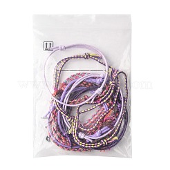 14 ensemble de bracelets en cordon de coton 7 couleurs pour hommes et femmes&nbsp;BJEW-FS00025-05