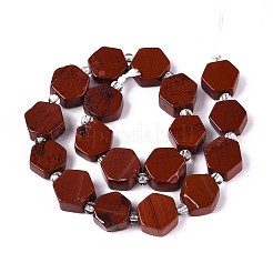 Натуральные красные яшмы бусы пряди G-P534-A19-02