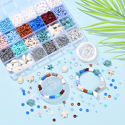 Наборы для самостоятельного изготовления браслетов на морскую тематику&nbsp;DIY-YW0017-53