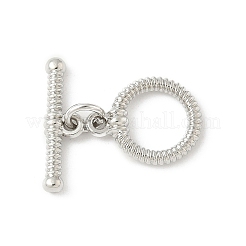 Застежки-тоглы из текстурированного кольцевого сплава&nbsp;FIND-B047-21P