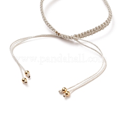 Verstellbare geflochtene Polyesterschnur Armbandherstellung&nbsp;AJEW-JB00760-01