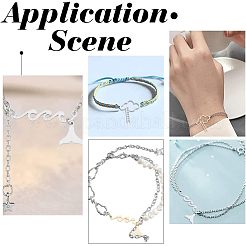 8 шт. 4 стиля 201 подвески-соединители из нержавеющей стали&nbsp;STAS-UN0039-24