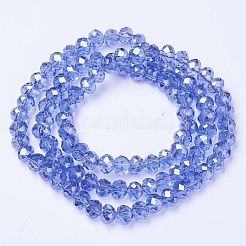 Chapelets de perles en verre électroplaqué&nbsp;LS-EGLA-A034-T6mm-A17