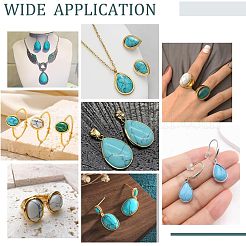 96 cabochon synthétique teinté turquoise&nbsp;G-AR0005-55