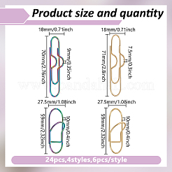 24 pince à stylo en métal de 4 styles pour ordinateur portable&nbsp;FIND-GO0004-30