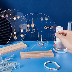 Акриловый дисплей серьги стойки&nbsp;EDIS-WH0006-40