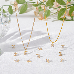 16 шт. Латунные подвески с микропаве&nbsp;ZIRC-UN0001-11