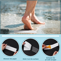 Bandes antidérapantes prédécoupées en plastique PVC&nbsp;AJEW-WH0609-466A