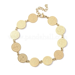 Браслеты-цепочки Religion из нержавеющей стали 304 для женщин BJEW-F524-01G