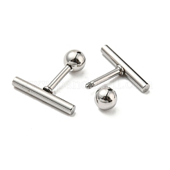 Серьги-гвоздики из нержавеющей стали 304 EJEW-Z034-04C-P