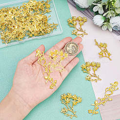 24 шт. 3 стиля оправы для страз из гальванического сплава&nbsp;PALLOY-BC0002-20