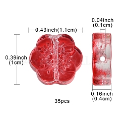 35 шт. Прозрачные стеклянные бусины GLAA-YW0001-73