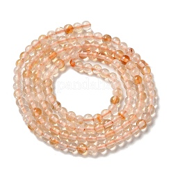 Природный цитрин бисер нитей G-B090-A25-03