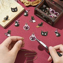 30шт 5 стиля подвески из сплава с эмалью&nbsp;FIND-CJ0002-73