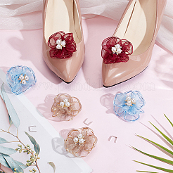 6 Stück Schuhschnallenclips aus Blumenlegierung&nbsp;HJEW-HY00030