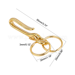 Латунный поворотный U-образный крючок KK-PH0001-42G