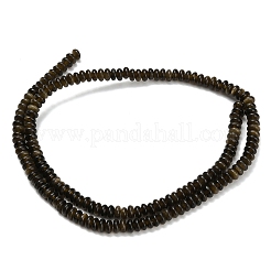 Естественный золотистый отлив обсидиан бисер пряди G-L635-A11-4x2mm-01