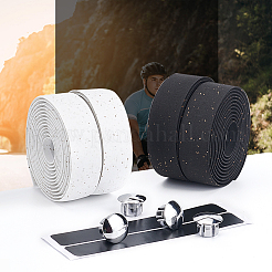 2 комплект двухцветной обмотки для руля велосипеда из искусственной кожи&nbsp;AJEW-GO0001-23