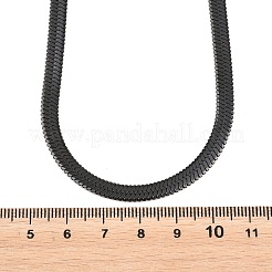 5 mm flache Schlangenkettenhalsketten aus 304 Edelstahl für Damen und Herren&nbsp;NJEW-Z115-05EB