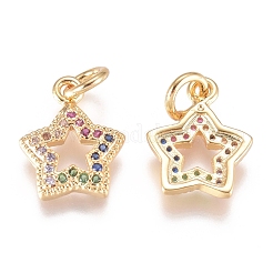 Латунные микро проложить кубического циркония подвески ZIRC-G168-18G