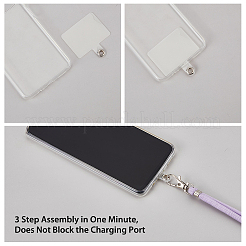 2 комплект 2-цветный полиэстер универсальный регулируемый ремешок для мобильного телефона ремешок через плечо подвески для телефона AJEW-HY0001-28