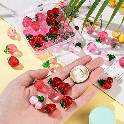 12 шт. 3-х цветные прозрачные резиновые и акриловые 3D-подвески в виде фруктов&nbsp;FIND-YW0006-01