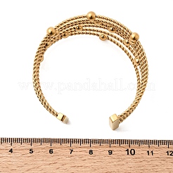 Manschettenarmreifen aus 304 Edelstahl&nbsp;BJEW-A158-01G