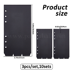 3 separador de carpetas de plástico&nbsp;AJEW-WH0752-298A
