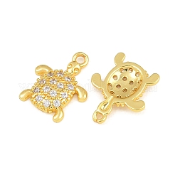 Latón micro pavimenta claro cubic zirconia encantos&nbsp;KK-CBA1F94-03G