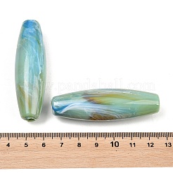 Perline bicolore in acrilico opaco effetto pietre preziose&nbsp;OACR-T033-09B