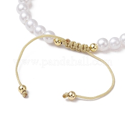 Регулируемые плетеные браслеты из бисера из натурального агата&nbsp;BJEW-JB11669-02