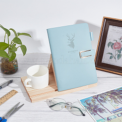 Деревянные подставки для книг с цветочным узором AJEW-WH0528-03