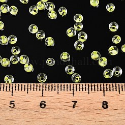 8/0 perles de rocaille en verre transparentes de couleurs intérieures&nbsp;X1-SEED-T007-06C