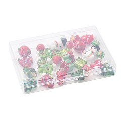 26pcs 13 Arten handgemachte Bunte Malerei-Perlen&nbsp;LAMP-FS0001-75