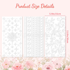 3 Blatt 3 Stile wasserdichte dekorative PVC-Aufkleber&nbsp;DIY-WH0404-325