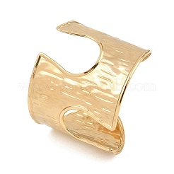 Bracciali rigidi in acciaio inossidabile 304 martellato&nbsp;BJEW-Z164-01G