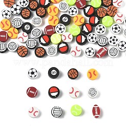 100шт бусины из полимерной глины ручной работы CLAY-FP0001-10