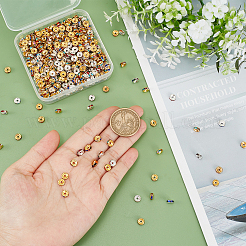 600 шт. 2 цвета железные дистанционные бусины&nbsp;IFIN-PH0001-65