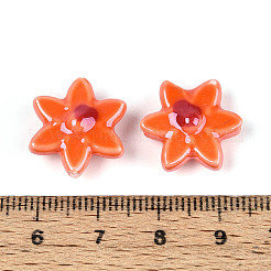 Фарфоровые бусины ручной работы&nbsp;PORC-N008-10G-01