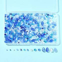 480шт 18 цвета гальванические стеклянные бусины&nbsp;EGLA-FS0001-53