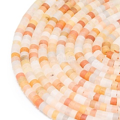 Натуральный красный авантюрин бисер нитей&nbsp;G-P575-B05-4x2mm-01