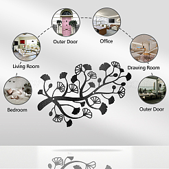 Железные настенные художественные украшения HJEW-WH0067-375