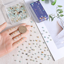 2 нити натуральных цветочных бусин амазонита нити&nbsp;G-SC0002-72A