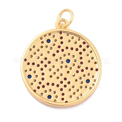 Кулоны из экологически чистой латуни с микропаве и кубическим цирконием&nbsp;KK-K268-34G