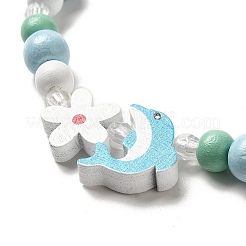 Комплект украшений из клена и акрила SJEW-C003-02N