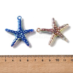 Ciondoli in acrilico opaco bicolore con placcatura UV&nbsp;AC-CBAA26B-10