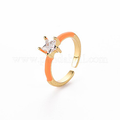 Манжеты из латуни с эмалью RJEW-T016-30-NF