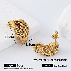 Orecchini geometrici in acciaio inossidabile 304 per donna&nbsp;PP5518